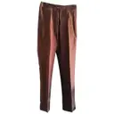 Linen straight pants Cerruti - Vintage