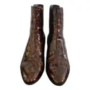 West Chelsea patent leather western boots Saint Laurent