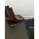 West Chelsea patent leather western boots Saint Laurent