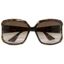 Brown Plastic Sunglasses Emporio Armani
