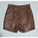 Buy MM6 Brown Polyester Shorts online