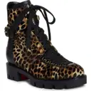 Buy Christian Louboutin Pony-style calfskin ankle boots online