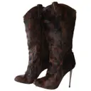 Pony-style calfskin boots Tom Ford