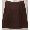 Buy Burberry Silk mid-length skirt online