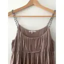 Maje Brown Silk Dress for sale