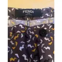 Silk large pants Fendi