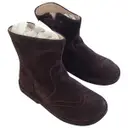 Brown Suede Boots Bonpoint