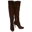 Brown Suede Boots GUESS