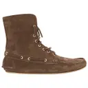 Brown Suede Boots Marc Jacobs