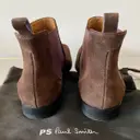 Buy Paul Smith Brown Suede Boots online