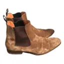 Brown Suede Boots Santoni