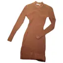 Brown Synthetic Dress Alaïa