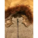 Fur Hood tweed puffer Moncler