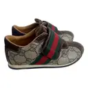 Vegan leather trainers Gucci
