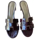 Oasis alligator sandals Hermès