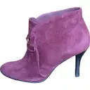 Burgundy Ankle boots Maje