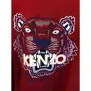 Burgundy Cotton Knitwear & Sweatshirt Tiger Kenzo