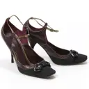 Louis Vuitton Burgundy Exotic leathers Heels for sale