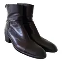 Leather ankle boots Alberto Fasciani