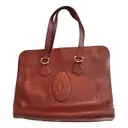 Leather tote Cartier - Vintage