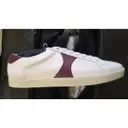 Buy Celine Triomphe leather low trainers online