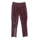 Leather trousers Chloé