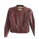 Leather biker jacket Doma
