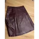 Leather mini skirt Hallhuber
