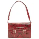 Burgundy Leather Handbag Fendi - Vintage