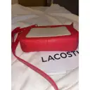 Leather crossbody bag Lacoste
