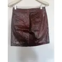 Buy Samsoe & Samsoe Leather mini skirt online