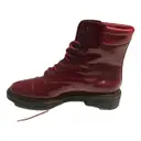 Patent leather lace up boots Robert Clergerie