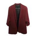 Burgundy Polyester Jacket Zara