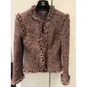 Burgundy Tweed Jacket Chanel