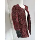 Burgundy Tweed Jacket Zara