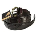 Vegan leather belt Burberry - Vintage