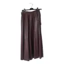 Vegan leather mid-length skirt MM6