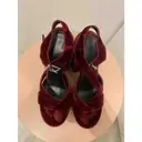 Buy Jil Sander Velvet sandals online
