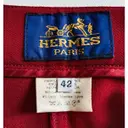 Wool straight pants Hermès - Vintage