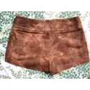 Celine Camel Cotton - elasthane Shorts for sale