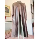 Leather coat Gianni Versace - Vintage