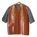 Leather top Marni For H&M