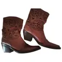 Leather western boots Pinko