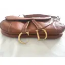Saddle leather handbag Dior - Vintage