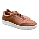 Leather low trainers Sandro