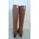 Buy Sergio Rossi Camel Leather Boots online