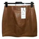 Leather mini skirt Zara