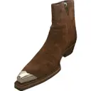 Camel Suede Boots Calvin Klein 205W39NYC