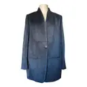Blue Wool Coat Brunello Cucinelli
