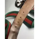 Interlocking Buckle cloth belt Gucci